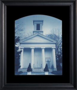 Framed photograph of a classical building.